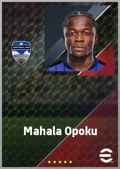 Mahala Opoku eFootball 2026 player card, 70 OVR RWF