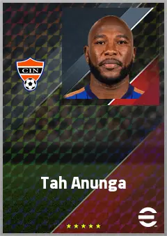 Tah Anunga eFootball 2026 player card, 71 OVR CMF