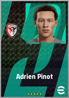 Adrien Pinot eFootball 2026 player card, 67 OVR CB