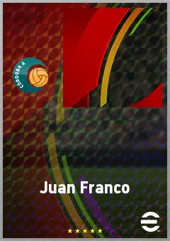 Juan Franco eFootball 2026 player card, 68 OVR RB