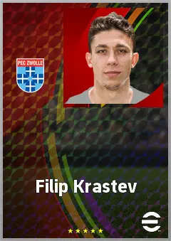 Filip Krastev eFootball 2026 player card, 71 OVR AMF