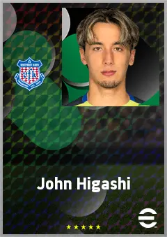 Higashi John eFootball 2026 player card, 65 OVR GK
