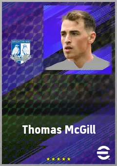 Thomas McGill eFootball 2026 player card, 69 OVR GK