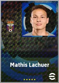 Mathis Lachuer eFootball 2026 player card, 68 OVR DMF