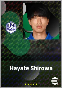 Shirowa Hayate eFootball 2026 player card, 67 OVR CB