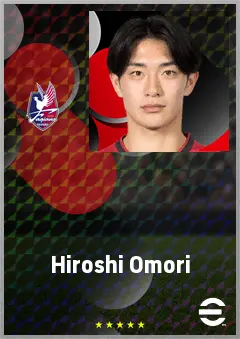 Omori Hiroshi eFootball 2026 player card, 65 OVR CB
