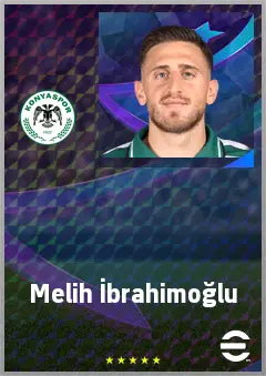 Melih İbrahimoğlu eFootball 2026 player card, 69 OVR CMF