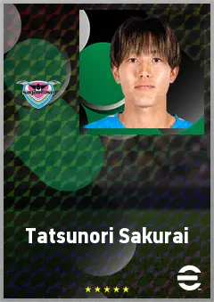 Sakurai Tatsunori eFootball 2026 player card, 63 OVR DMF