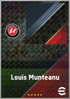 Louis Munteanu eFootball 2026 player card, 71 OVR CF