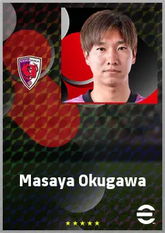Okugawa Masaya eFootball 2026 player card, 70 OVR RWF