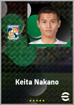 Nakano Keita eFootball 2026 player card, 63 OVR RWF