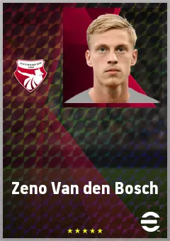 Zeno Van den Bosch eFootball 2026 player card, 72 OVR CB