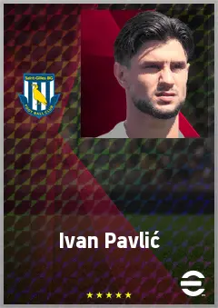 Ivan Pavlić eFootball 2026 player card, 65 OVR CMF