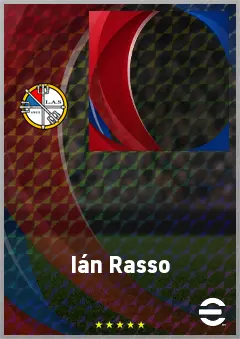 Ián Rasso eFootball 2026 player card, 67 OVR CB