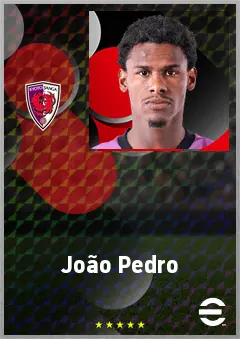 João Pedro eFootball 2026 player card, 68 OVR CMF