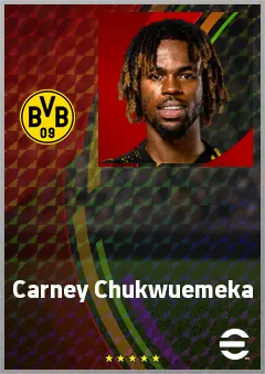 Carney Chukwuemeka eFootball 2026 player card, 73 OVR CMF