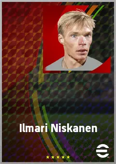 Ilmari Niskanen eFootball 2026 player card, 68 OVR RMF