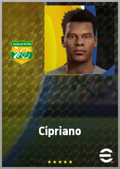 Cipriano eFootball 2026 player card, 68 OVR CB