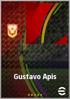 Gustavo Apis eFootball 2026 player card, 67 OVR RMF