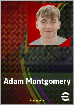 Adam Montgomery eFootball 2026 player card, 67 OVR LB