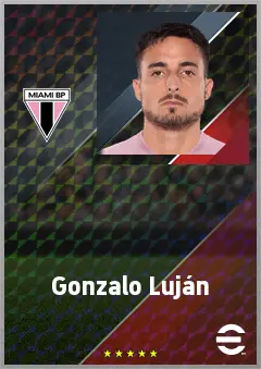 Gonzalo Luján eFootball 2026 player card, 71 OVR RB