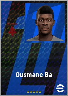 Ousmane Ba eFootball 2026 player card, 66 OVR GK