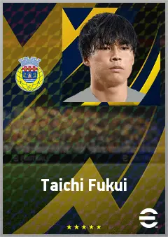 Fukui Taichi eFootball 2026 player card, 69 OVR CMF
