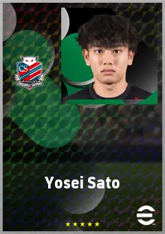 Sato Yosei eFootball 2026 player card, 64 OVR CF
