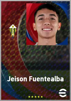 Jeison Fuentealba eFootball 2026 player card, 69 OVR AMF