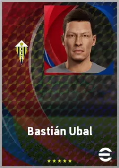 Bastián Ubal eFootball 2026 player card, 67 OVR CB