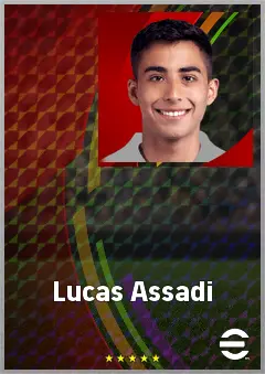 Lucas Assadi eFootball 2026 player card, 70 OVR AMF