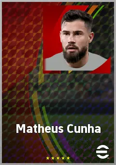 Matheus Cunha eFootball 2026 player card, 72 OVR GK