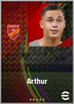 Arthur eFootball 2026 player card, 65 OVR AMF
