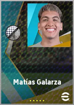 Matías Galarza eFootball 2026 player card, 73 OVR DMF