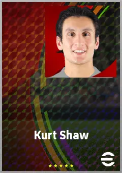 Kurt Shaw eFootball 2026 player card, 66 OVR CB