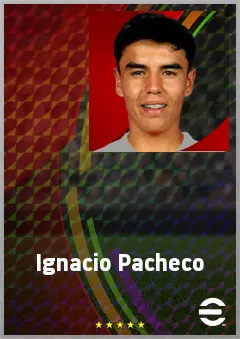 Ignacio Pacheco eFootball 2026 player card, 66 OVR CMF