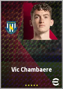 Vic Chambaere eFootball 2026 player card, 68 OVR GK