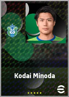 Minoda Kodai eFootball 2026 player card, 68 OVR CB