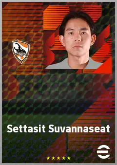 Settasit Suvannaseat eFootball 2026 player card, 64 OVR RWF