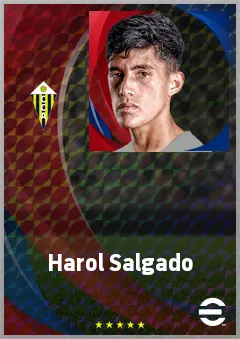 Harol Salgado eFootball 2026 player card, 68 OVR LWF