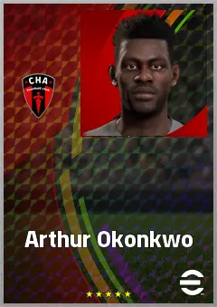 Arthur Okonkwo eFootball 2026 player card, 70 OVR GK