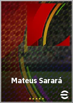 Mateus Sarará eFootball 2026 player card, 68 OVR CMF