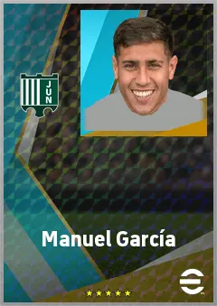 Manuel García eFootball 2026 player card, 71 OVR DMF