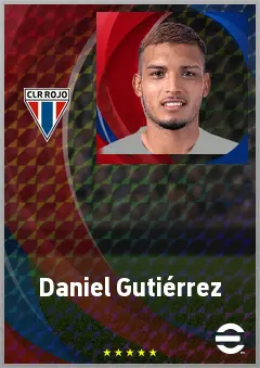 Daniel Gutiérrez eFootball 2026 player card, 69 OVR CB