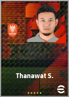 Thanawat S. eFootball 2026 player card, 65 OVR AMF