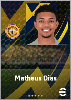 Matheus Dias eFootball 2026 player card, 73 OVR CMF