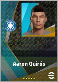 Aaron Quirós eFootball 2026 player card, 71 OVR CB