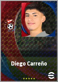 Diego Carreño eFootball 2026 player card, 65 OVR GK