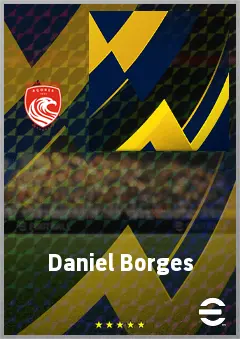 Daniel Borges eFootball 2026 player card, 65 OVR CB