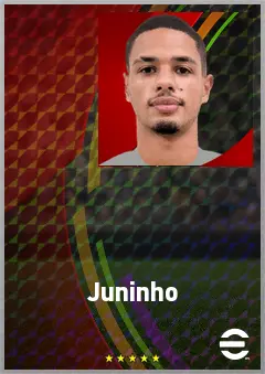 Juninho eFootball 2026 player card, 66 OVR CMF